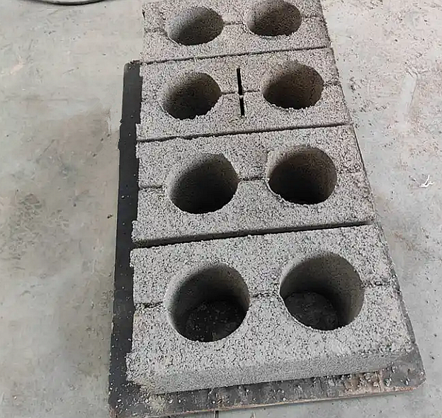 Manual interlocking hollow concrete blocks cement brick mold