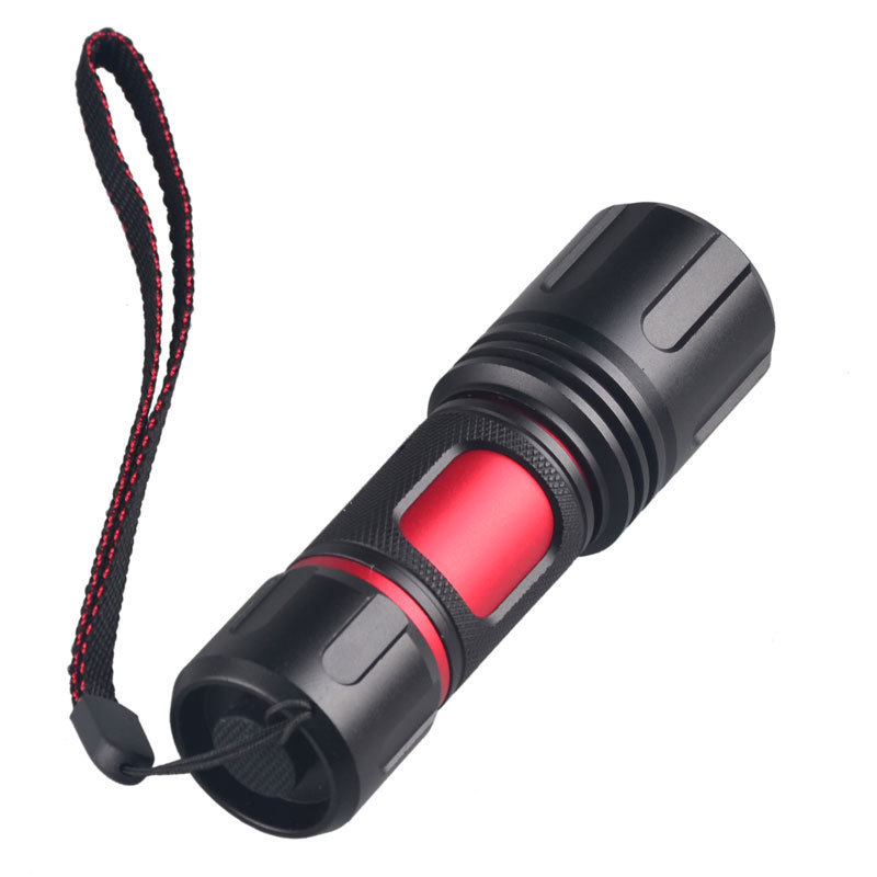 Ultra bright convoy L2 LED flashlight red aluminum 18650 or AAA zoom portable 1200 lumens xml2 led flashlight