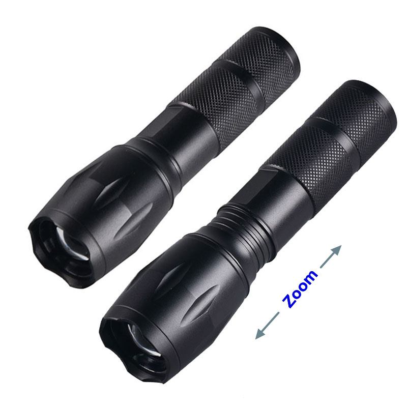 Handheld Zoomable Black Light Flashlights 18650 Battery or 3 AAA Battery 365nm 395nm UV LED Flashlight