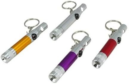 Small Gift keychain flashlight custom logo Compass Mini Flashlight Keychain with LED light, whistle and compass