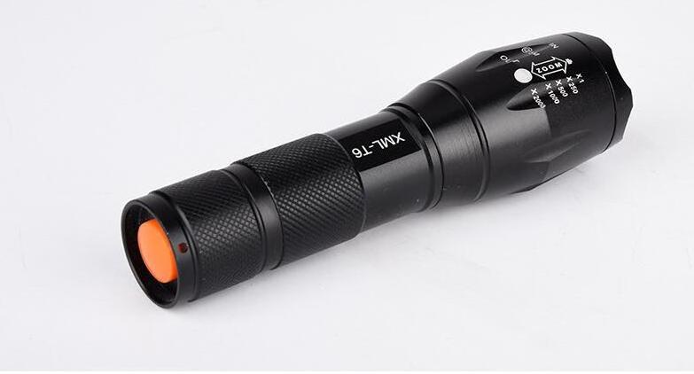 High beam led flashlight torch hunting flashlight powerful torch compact military grade zoom tactical  LED flashlight