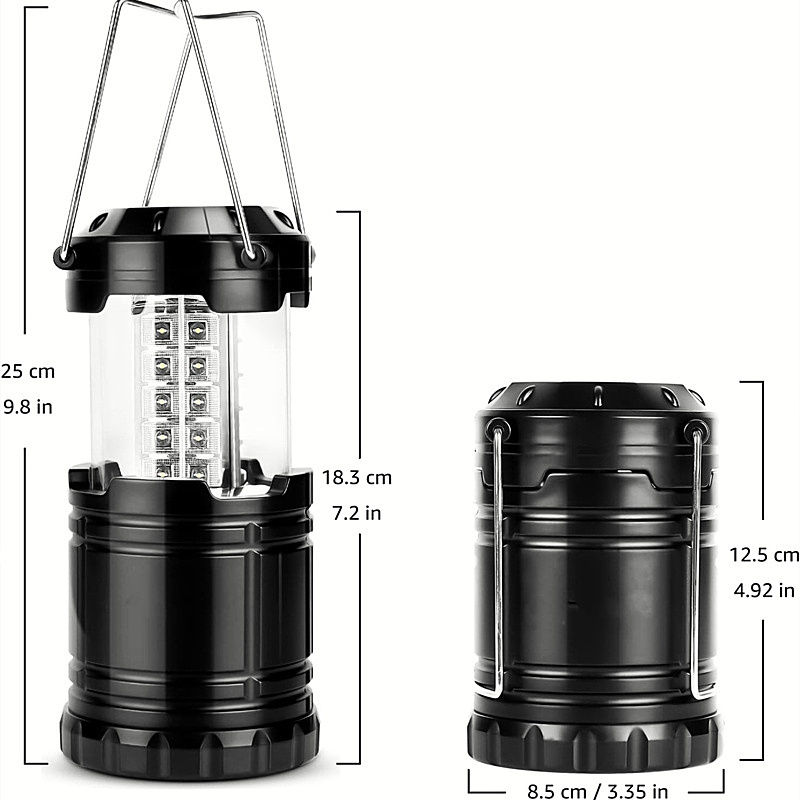 Outdoor Emergency LED Camping Lantern 30 LED Pop Lantern with AA Battery ABS Body for Garden & Emergency Situations