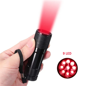 Reading Astronomy Star Maps Preserving Night Vision 625nm 9 Red LED Flashlight