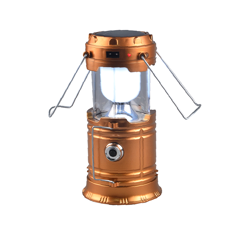 Solar Outdoor Camping Lantern Rechargeable Emergency Light Portable Collapsible LED Flashlight