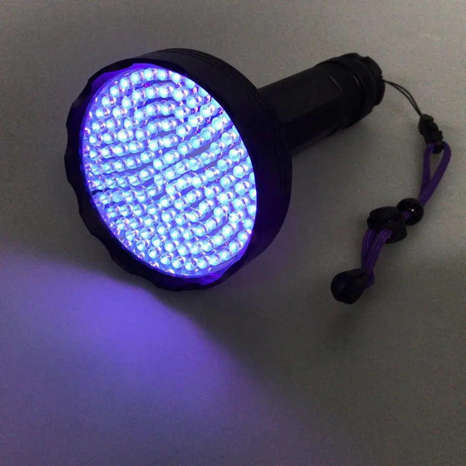 Hot Sale 395Nm Flashlight Uv 20Watt High Power Pet Urine Scorpion Detectors Large 128Led Uv Flashlight