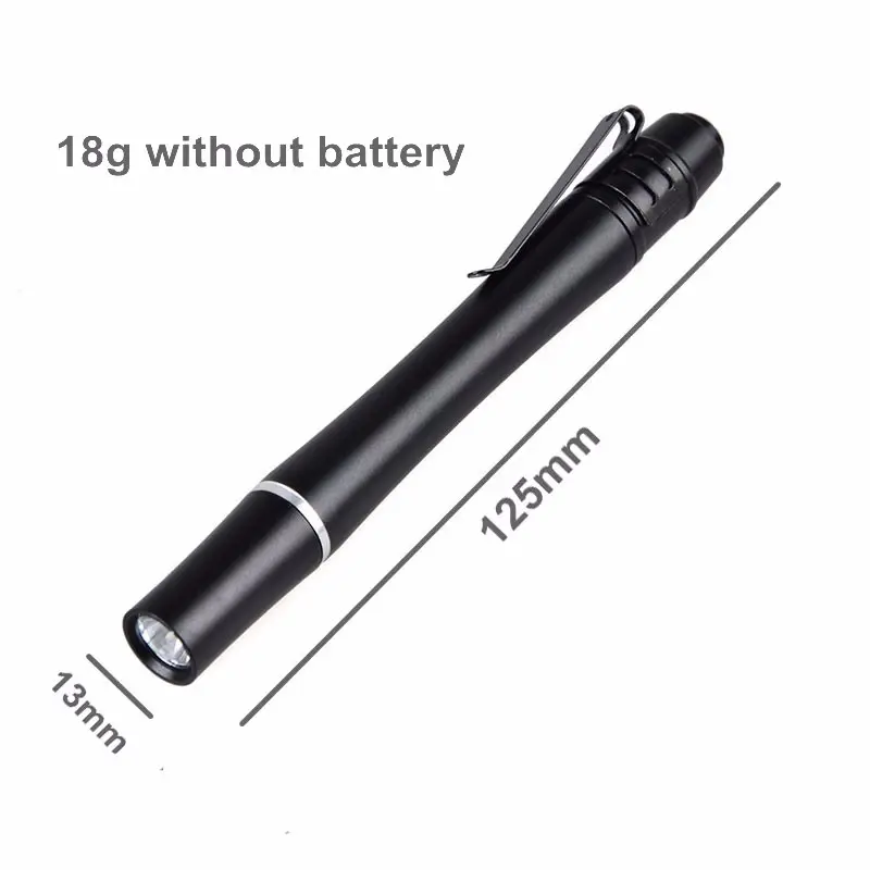 UV Pen Light Mini LED Flashlights Flash Light Tactical Lamp 2*Alkaline Battery Portable Torch