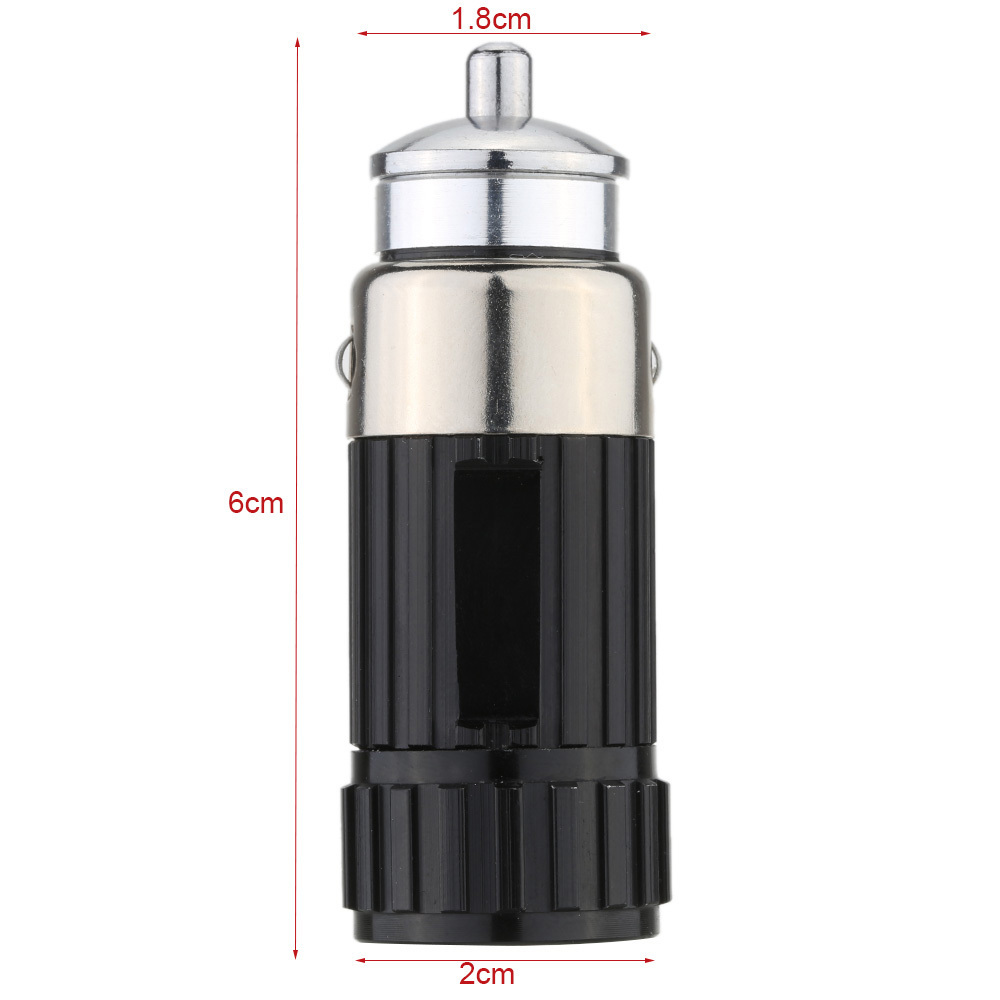 Factory Promotional Portable Car Cigarette Rechargeable Lighter Flashlight Mini 0.5W 3.6V Car Charging Torch Flash Light