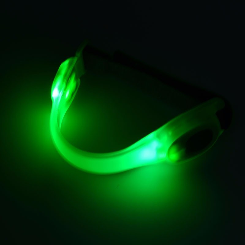 LED Light Up Armband Reflective Adjustable Wearable Silicone Running Gear Night Safety Wrist Band for Running Jogging Walking