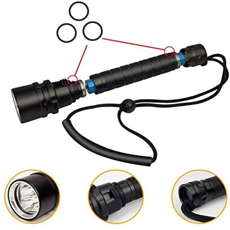 Underwater LED Diving Flashlight Torch Lamp Multi LED Bulbs Powerful LED Diving Flashlight