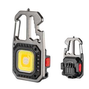 Type C Rechargeable COB Work Keychain Light With Bottle Opener Multi-function Emergency Lamp Mini COB LED Flashlight