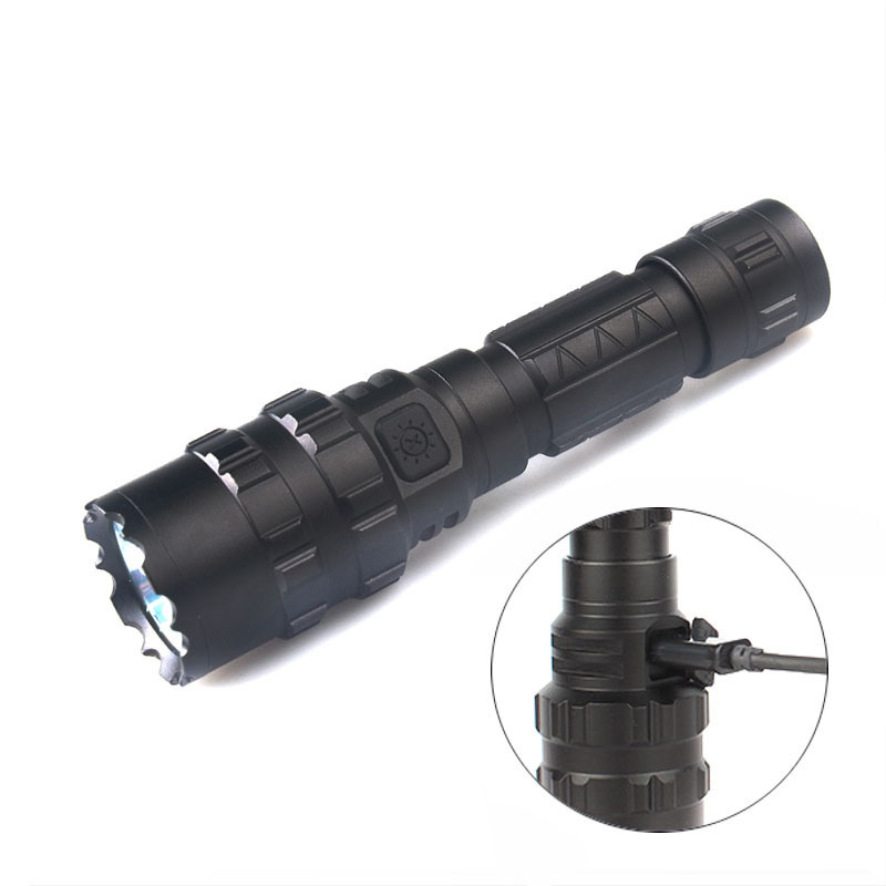 High Explosion-proof Grade USB Rechargeable Long Lighting Range 10W XM-L2 LED Firefighter Flashlight Torch