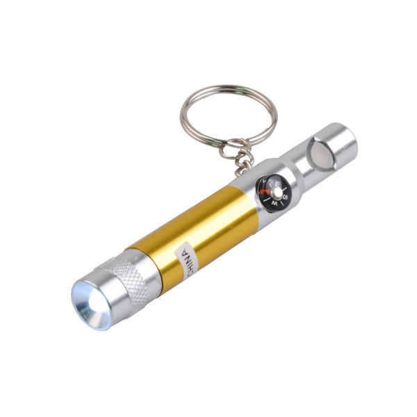 Mini flashlight Keychain Light keyring torch flashlight brightest led flashlight key chain with whistle and compass