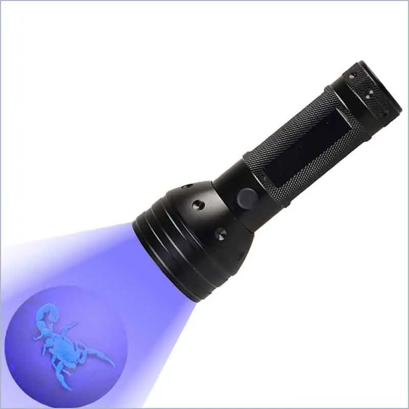 395 Scorpion UV Flashlight Waterproof UV Blacklight Flashlight 51 LED 395 Ultraviolet for Scorpion Pet Urine Detect