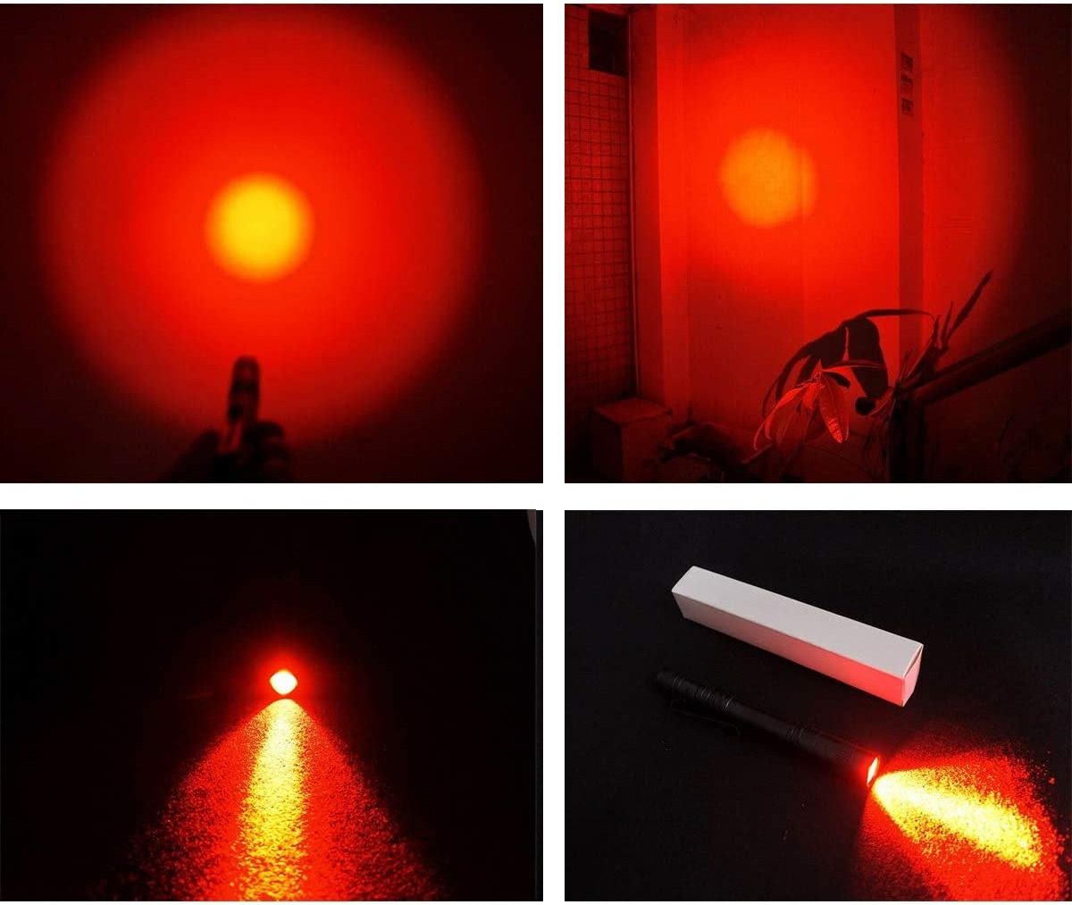 Red Light Penlight Flashlight One Mode For Camping Hiking Animal Protecting Beekeeping Detecting Astronomy Aviation Night Vision