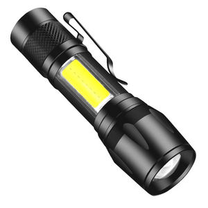 LED Mini Flashlight Portable Super Bright Flashlight Side Light COB With USB Charging