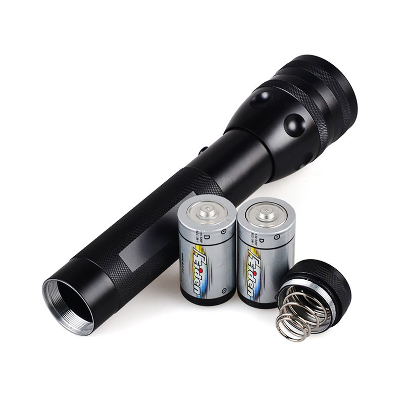 Waterproof High Power T6 LED Heavy-duty 2 Cell D Battery Flashlight with holster