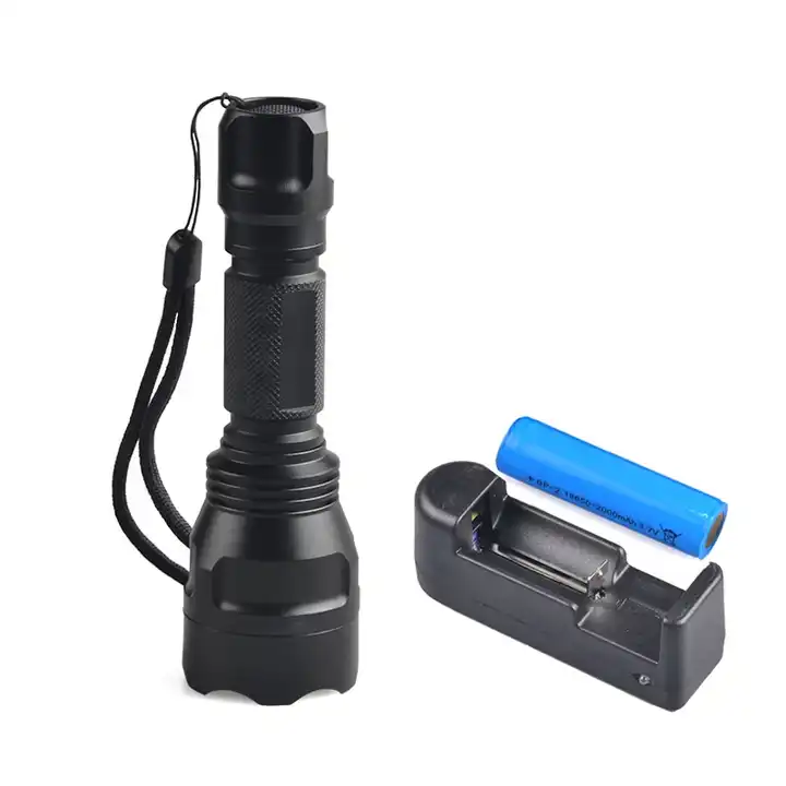 Powerful Hunting Rechargeable Blacklight 395nm 365nm 10w Convoy C8 UV Flashlight Torch For Gems Catch Scorpion