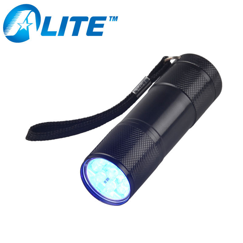 Wholesale 9 uv 395nm blacklight purple led torch best flashlight