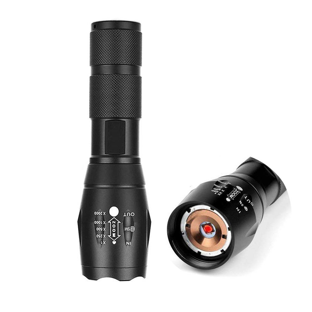 Outdoor Military Grade Aluminum Infrared Flashlight Portable Zoom Night Hunting 850nm IR Laser Light Torch