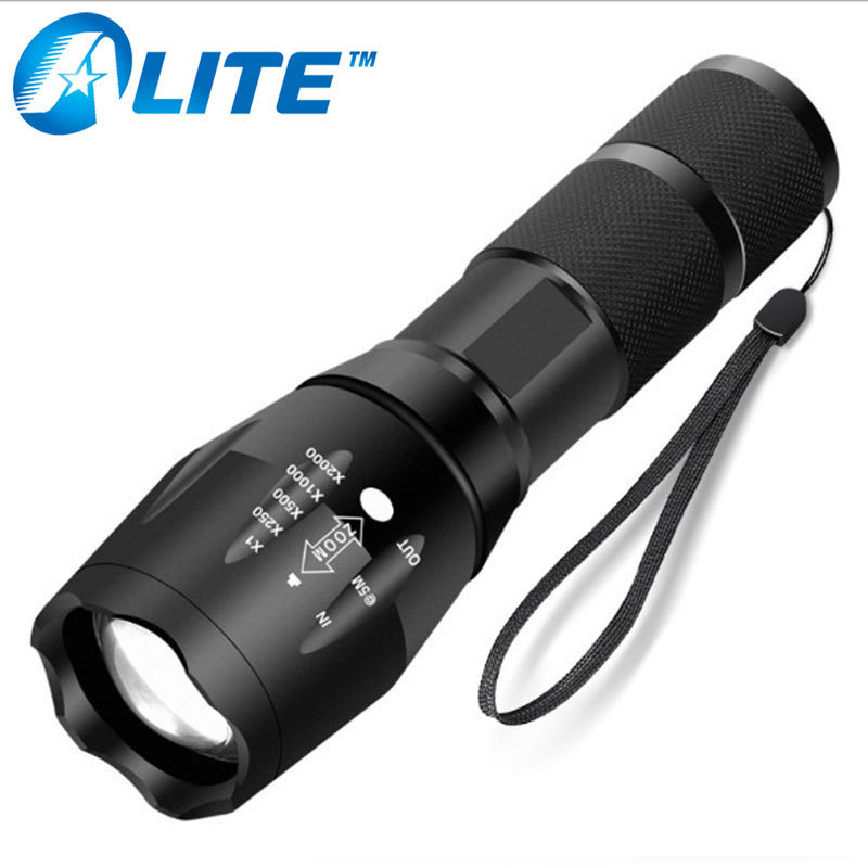 Grade Zoomable 5Modes XML T6 Hunting Led Waterproof Flashlight