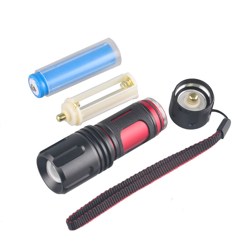 Ultra bright convoy L2 LED flashlight red aluminum 18650 or AAA zoom portable 1200 lumens xml2 led flashlight