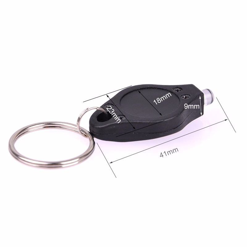 Custom color Ultra Bright LED Keychain Mini Flashlight 365nm Purple Light UV LED Key-Chain Torch For Kids