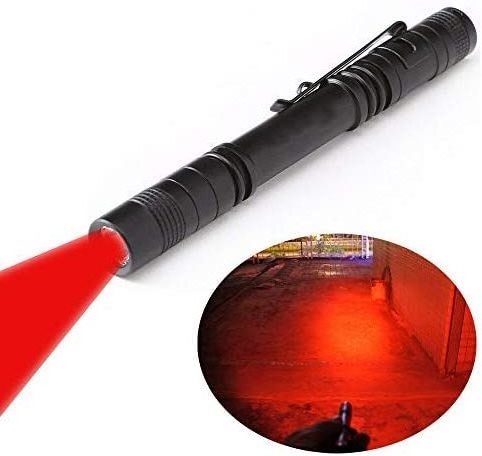 Night Observation Red LED Flashlight Red Light Pen Red Torch for Astronomy Aviation Multiple Application