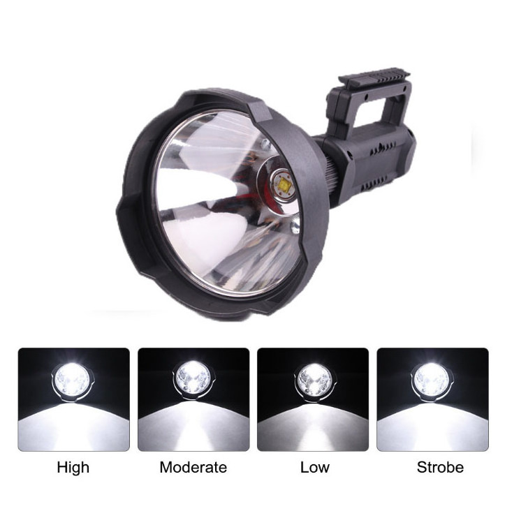 Super Bright 10W USB Rechargeable XHP50 XHP70 XHP90 LED Spotlight Flashlight 1000m Long Range Searchlight With Tripod