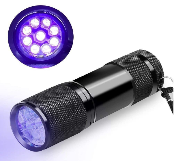 MINI UV Flashlight 9 LED UV Light 395NM LED UV Flashlights Torch Ultraviolet AAA Battery Torch For Money Detector 1 Mode