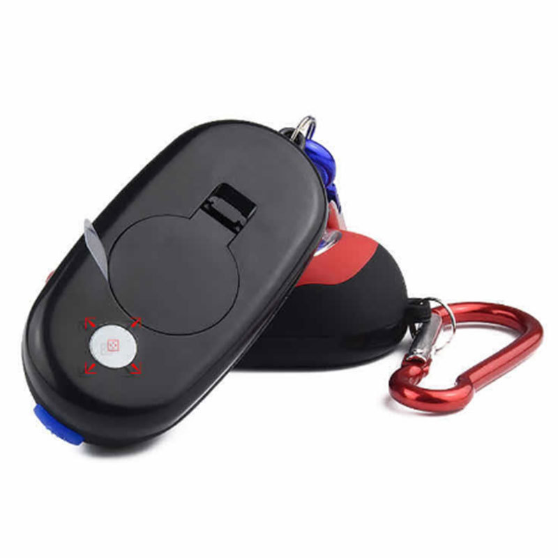 Promotional Gift Magnetic Keychain Carabiner COB LED Work Light Mini Camping Keyring Flashlight with Red Light