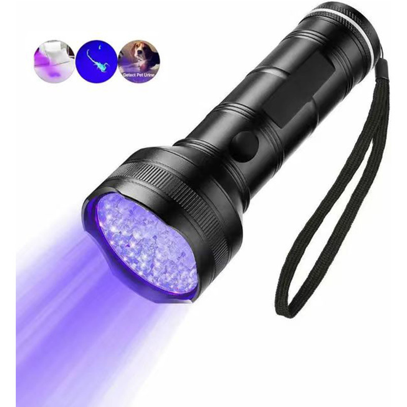 UV Flashlights, Ultra Bright 51 LED 395nm Ultraviolet Blacklight Detector for Dog Cat Pet Urine Dry Stains and Bed Bug