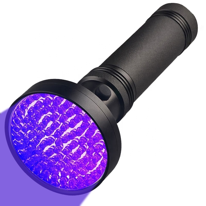 18W 395nm UV Black Light Torch Pet Urine Scorpion Detectors 100 UV LED Flashlight