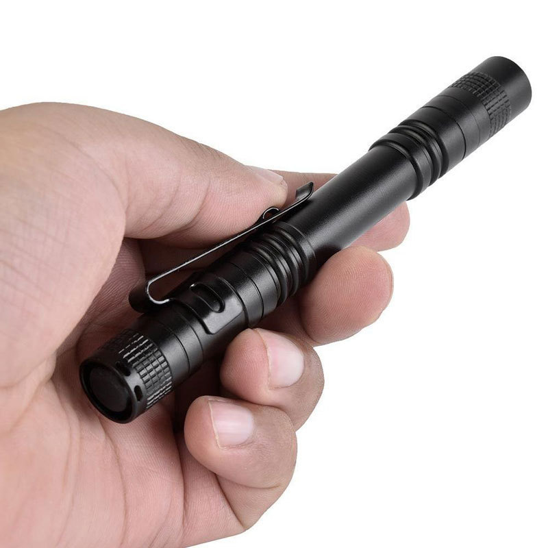 Bright Mini Pocket LED Pocket Compact Pen Light Torch Flashlight With Clip For Inspection Work Repair