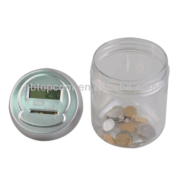 Wholesale Plastic Digital Counting Money Jar Portable Money Save Coin Bank