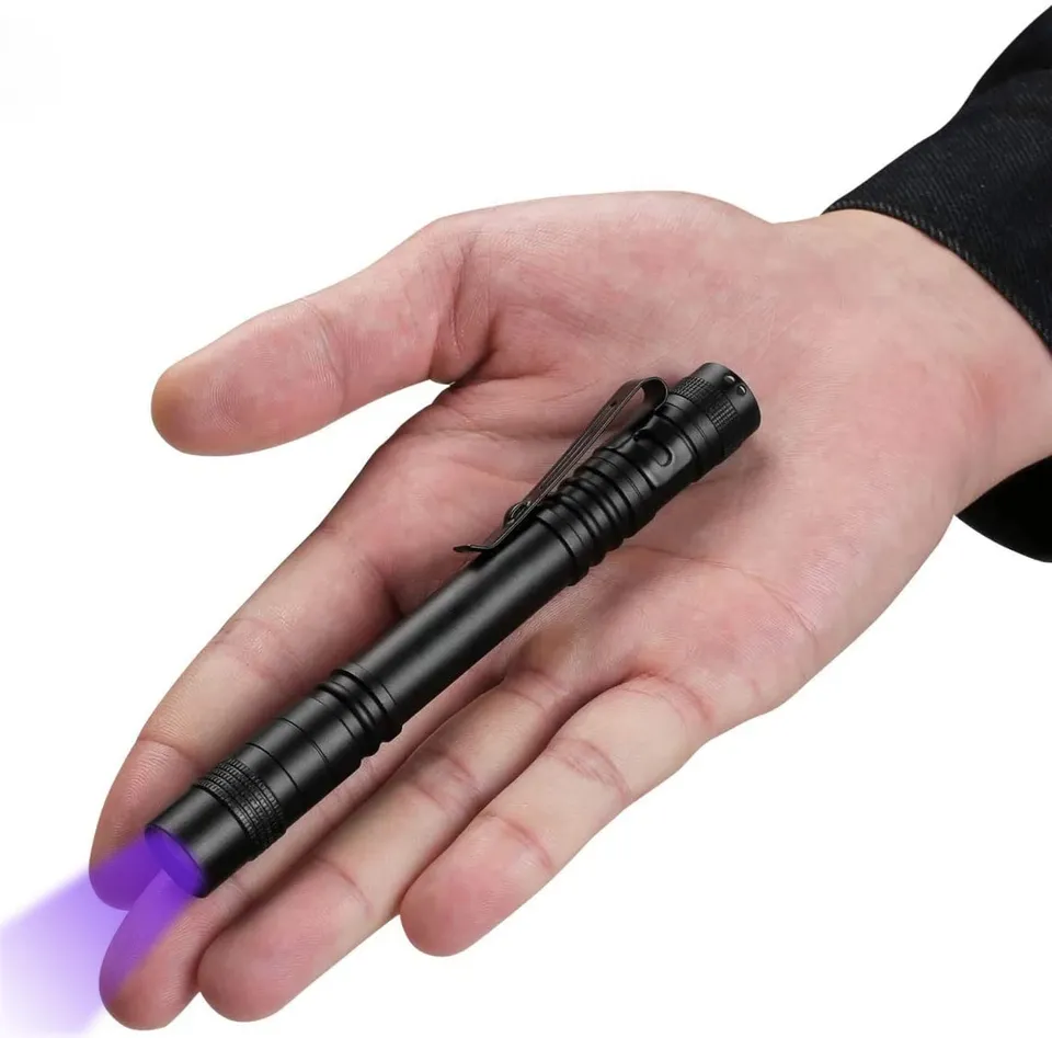 Hot Sales Pocket Pen Flashlight Torch 395nm UV Penlight 3W Mini UV LED Pen UV Flashlight Profession