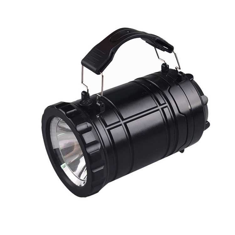 Solar Camping Lantern Portable Tent Camping Light Powerful Battery Magnetic Foldable Hanging Hook For Emergency Hiking Campsites