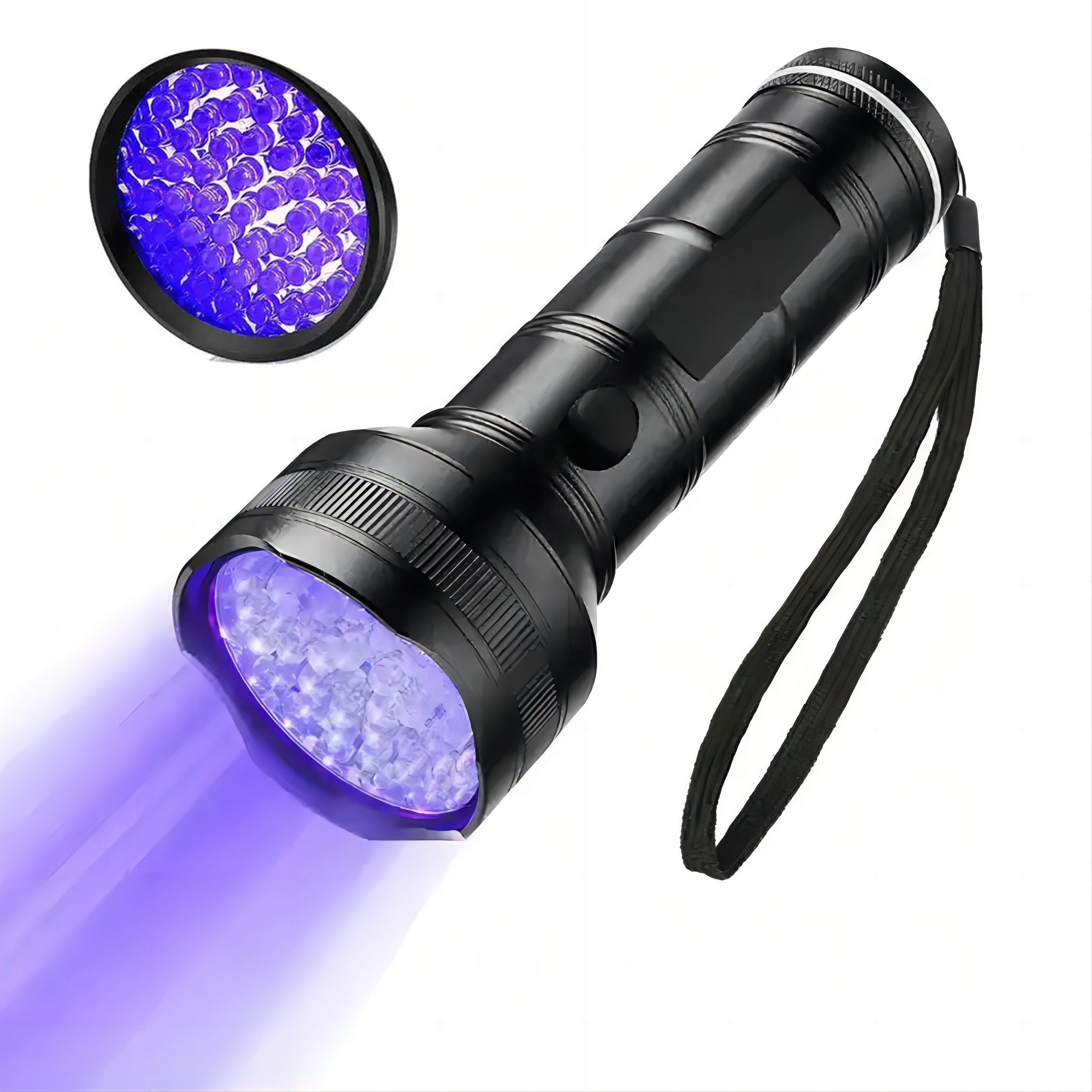 395nm UV Wave Band Crime Scene Inspection Flashlight 51 LED Profession Fluorescent Test UV Torch