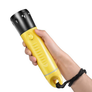 High Performance LED Underwater Flashlight 18650 battery Under Water 80m Dive Flashlight