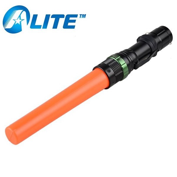 (500295)Flashlight Traffic Baton Aluminum rechargeable LED Flashlight Traffic Baton