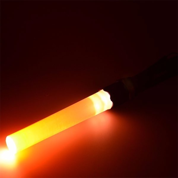 Aluminum Signal Traffic Wand Rechargeable Power LED Light Baton Torch