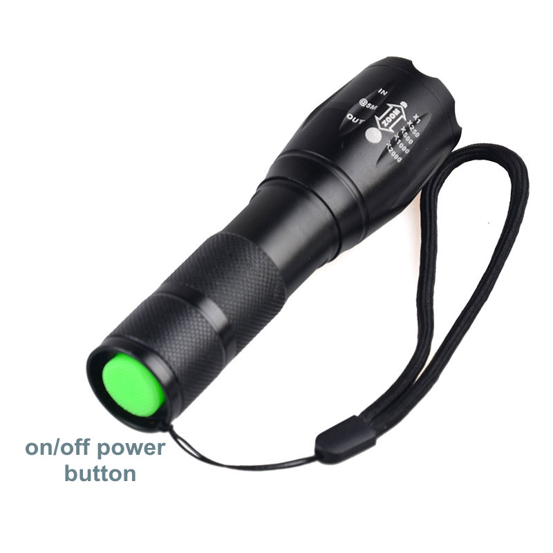 Powerful Outdoor Emergency Zoom UV Flashlight for Money Pet Urine Detector Scorpion Hunting Search