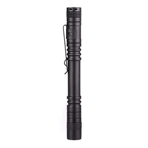 Mini Tactical Black P72X Pocket Penlight Flashlight Torch Powered by 2AAA Battery