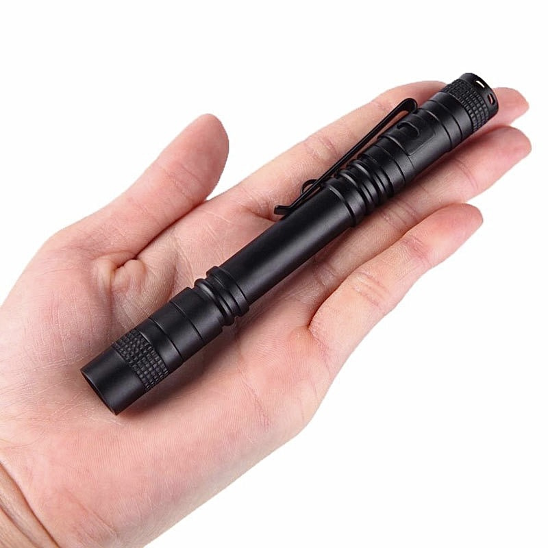 3W Mini LED Pen Light Tactical White Or UV Led Pocket Flashlight Clip Battery Inspection Work Emergency Promotional Gift