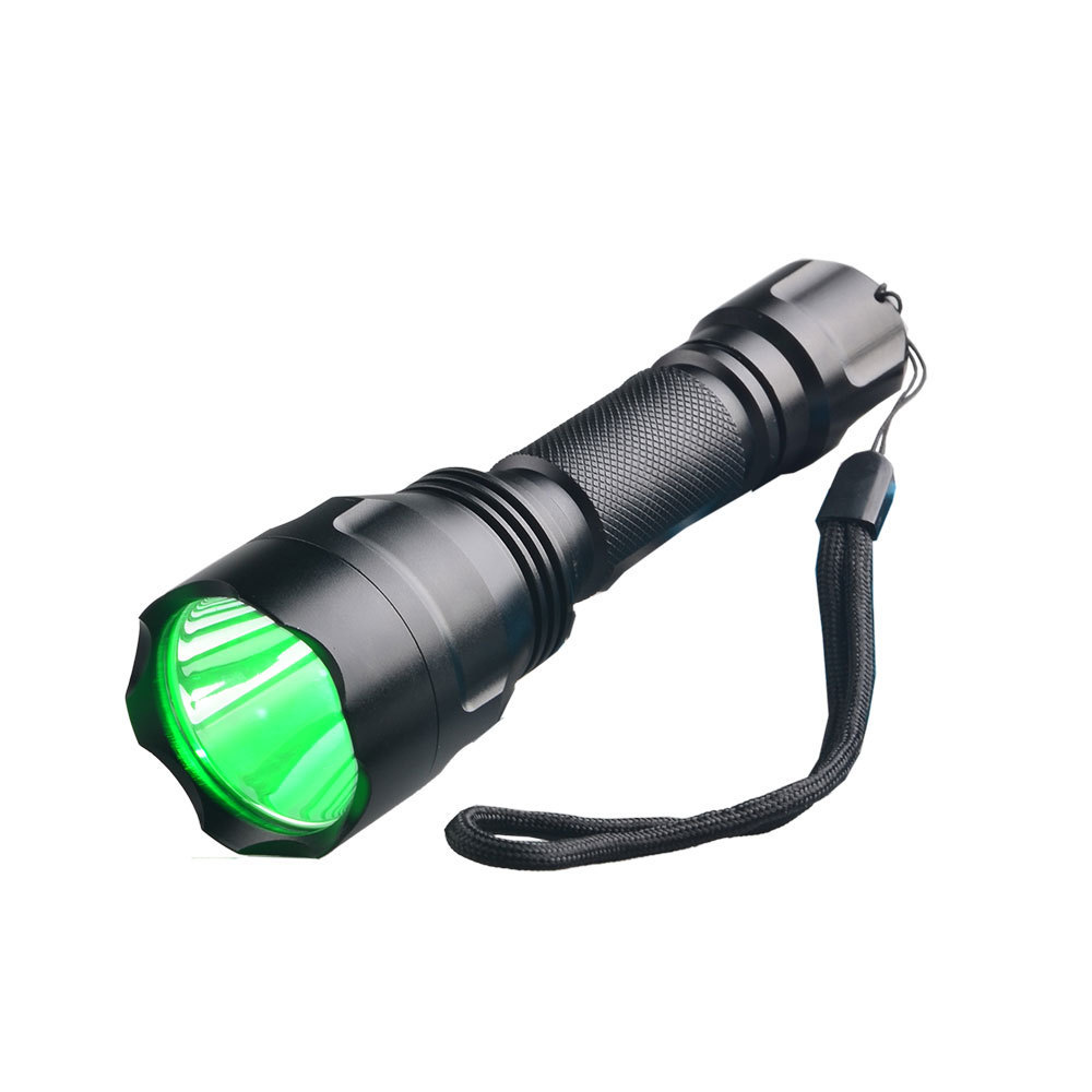 C8 LED Torch XML T6 White Red Green Light High Power Flashlight For Hunting