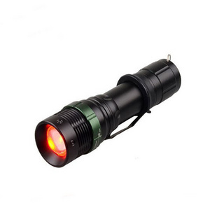 3W 625nm Long Range Fire Emergency Red LED Flashlight Night Hunting Torch Light