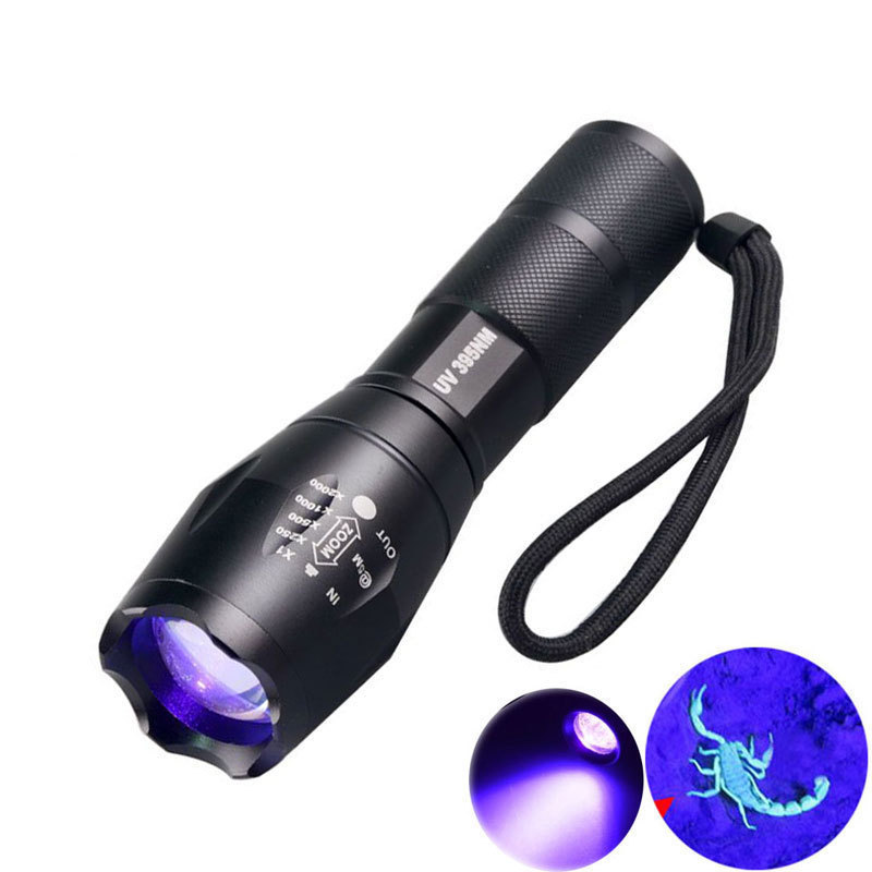 Best Selling High Power Ultra Violet Led Torch  365nm 395nm UV Flashlight for Night Hunting