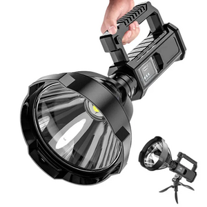 Xhp70 Super Bright Led Rechargeable Big Head Searchlight Handheld Flashlight Work Light Spotlight Floodling 40w Torch Lantern