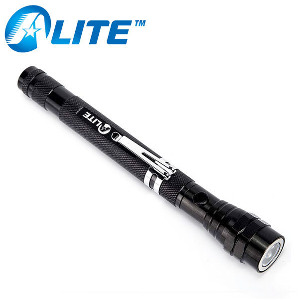 magnetic pick-up tool 3 led flashlight with telescoping magnet