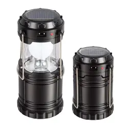 Solar Power Rechargeable 6LED Pop Up Camping Lantern