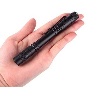 Mini Tactical Black P72X Pocket Penlight Flashlight Torch Powered by 2AAA Battery